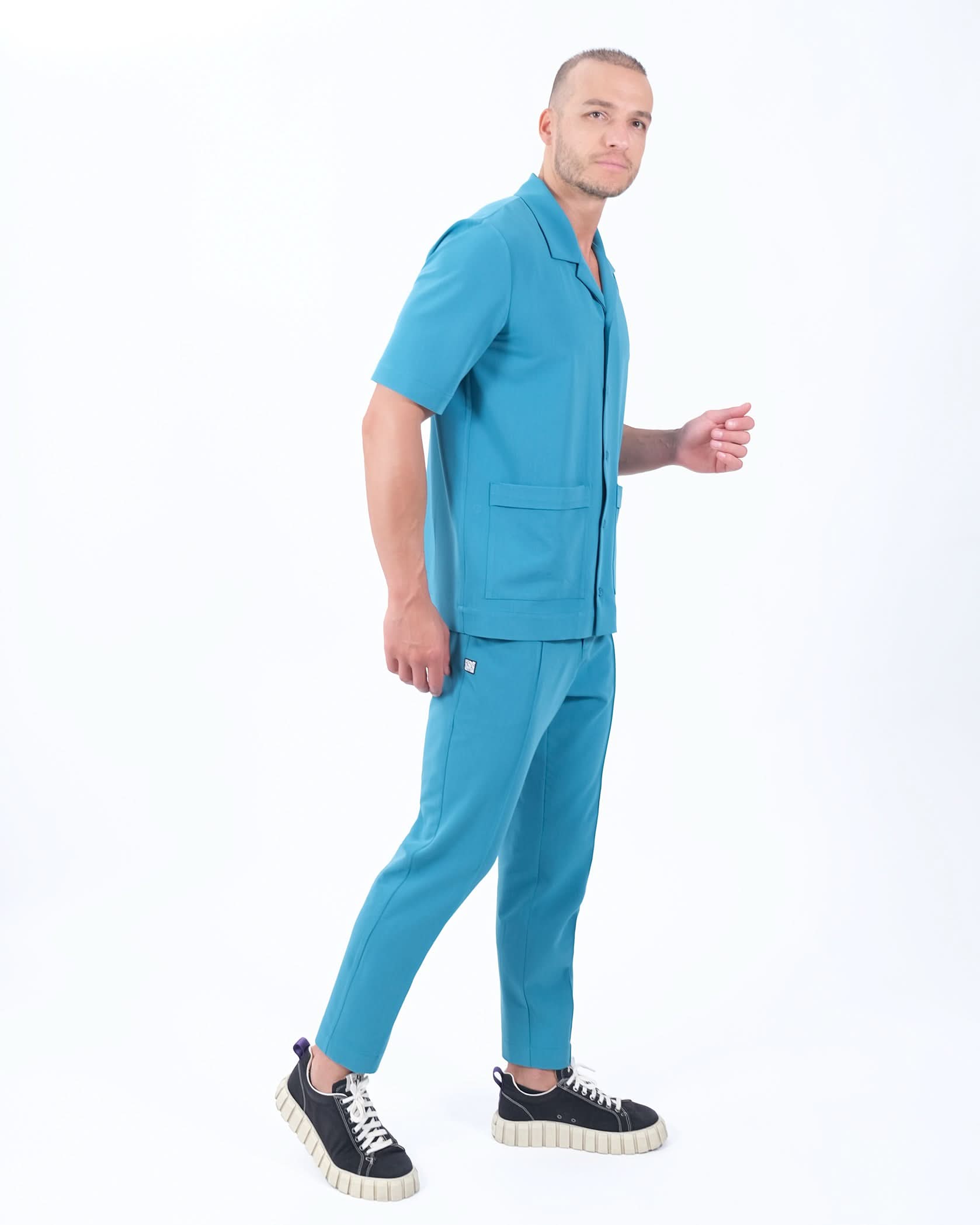 Bluza medicala OSLO turcoaz - 1zero1.ro