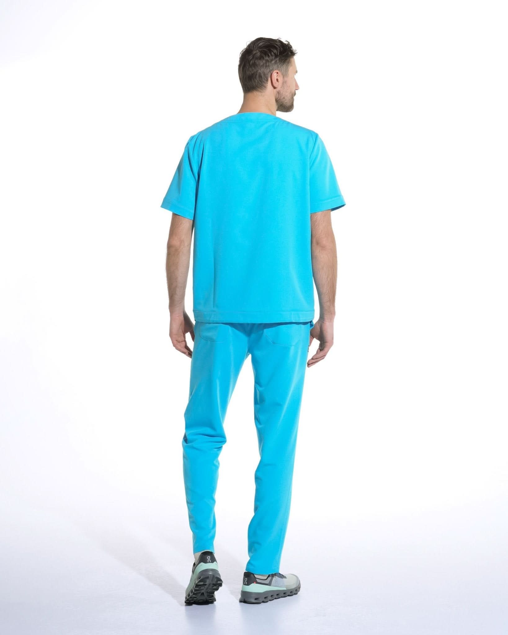 Pantaloni medicali barbati NORM acvamarin - 1zero1.ro