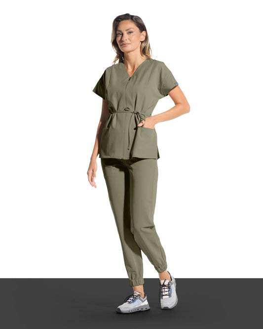 Pantaloni medicali FLEX olive