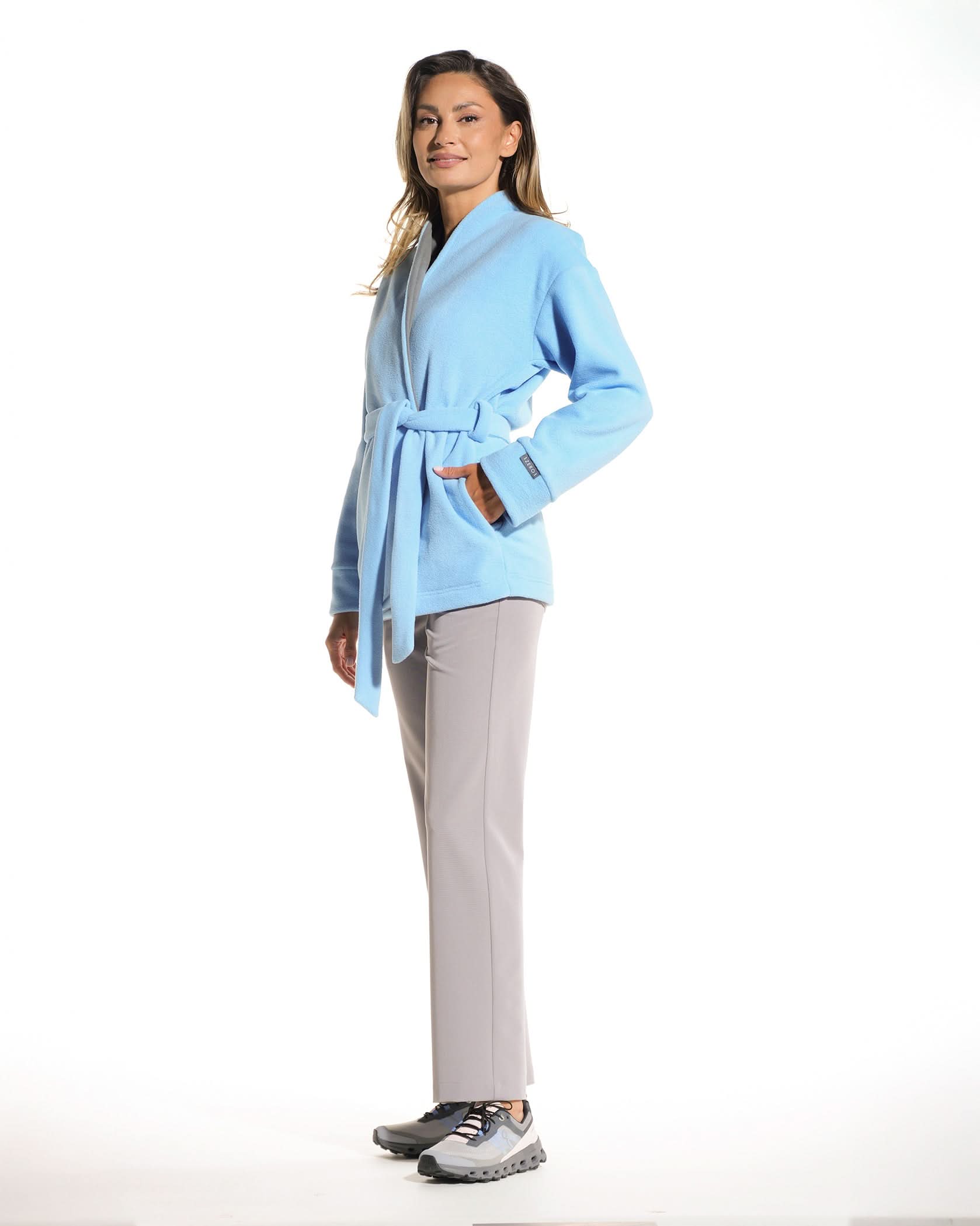 Halat medical dama LOTUS blue - Imagine 4