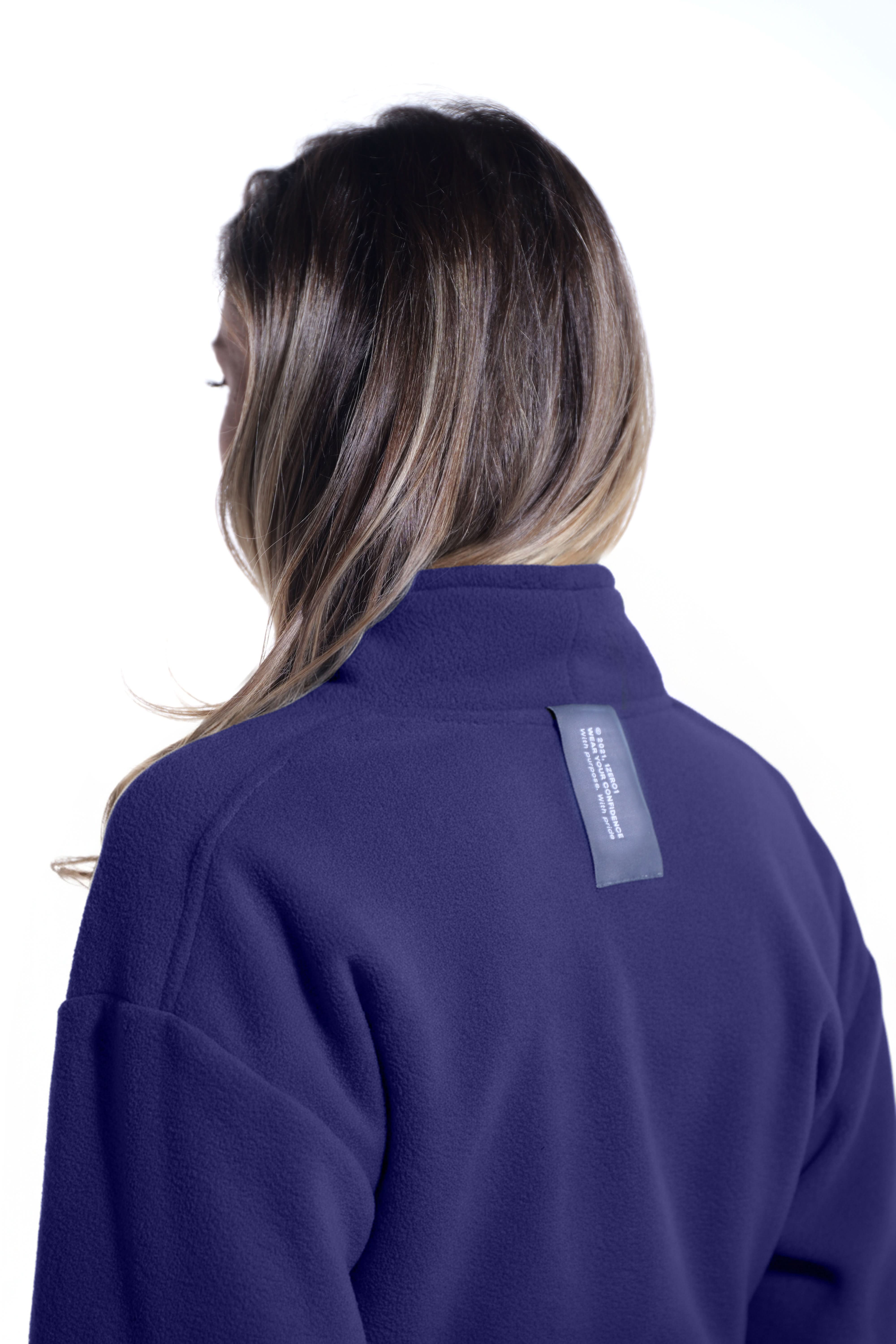 Halat medical dama COZY indigo - Imagine 6