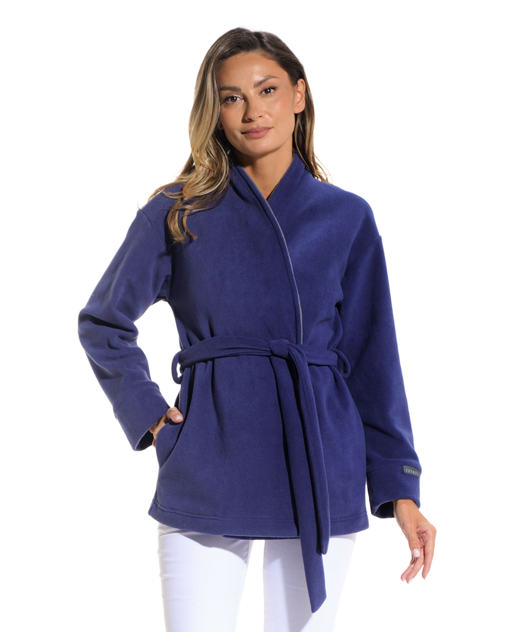 Halat medical dama COZY indigo - Imagine 4