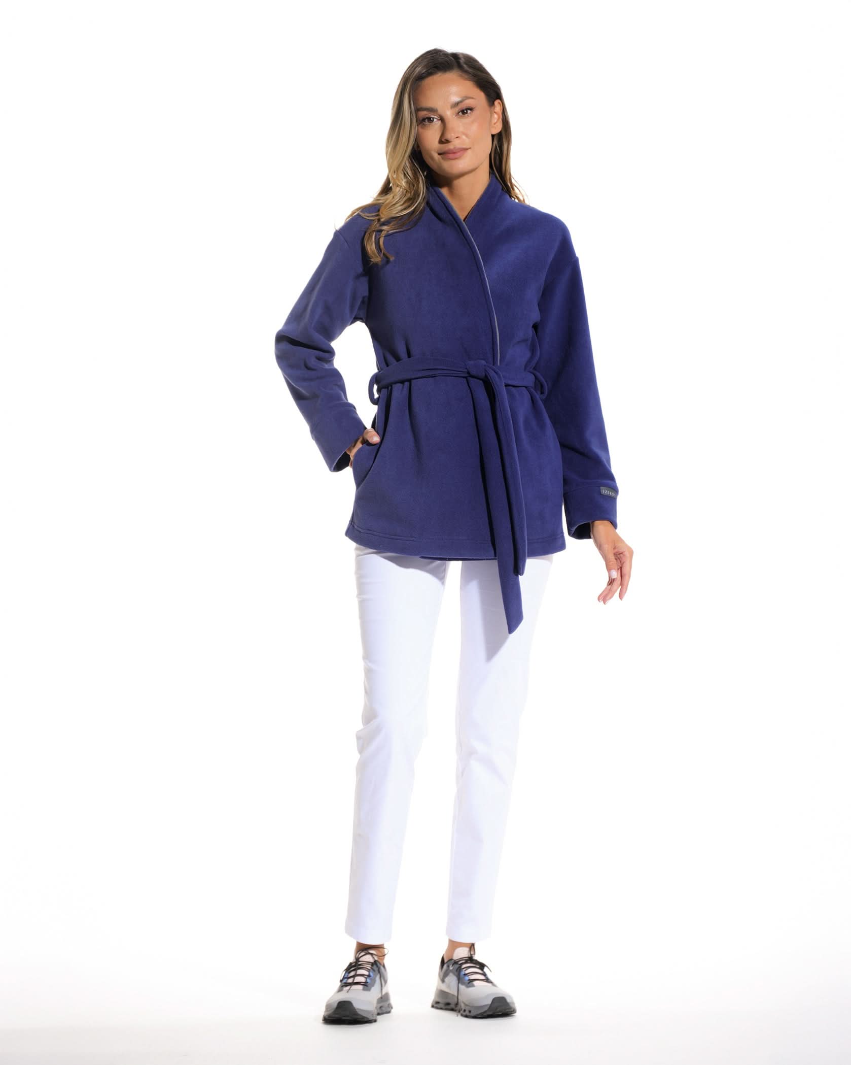 Halat medical dama COZY indigo - Imagine 3