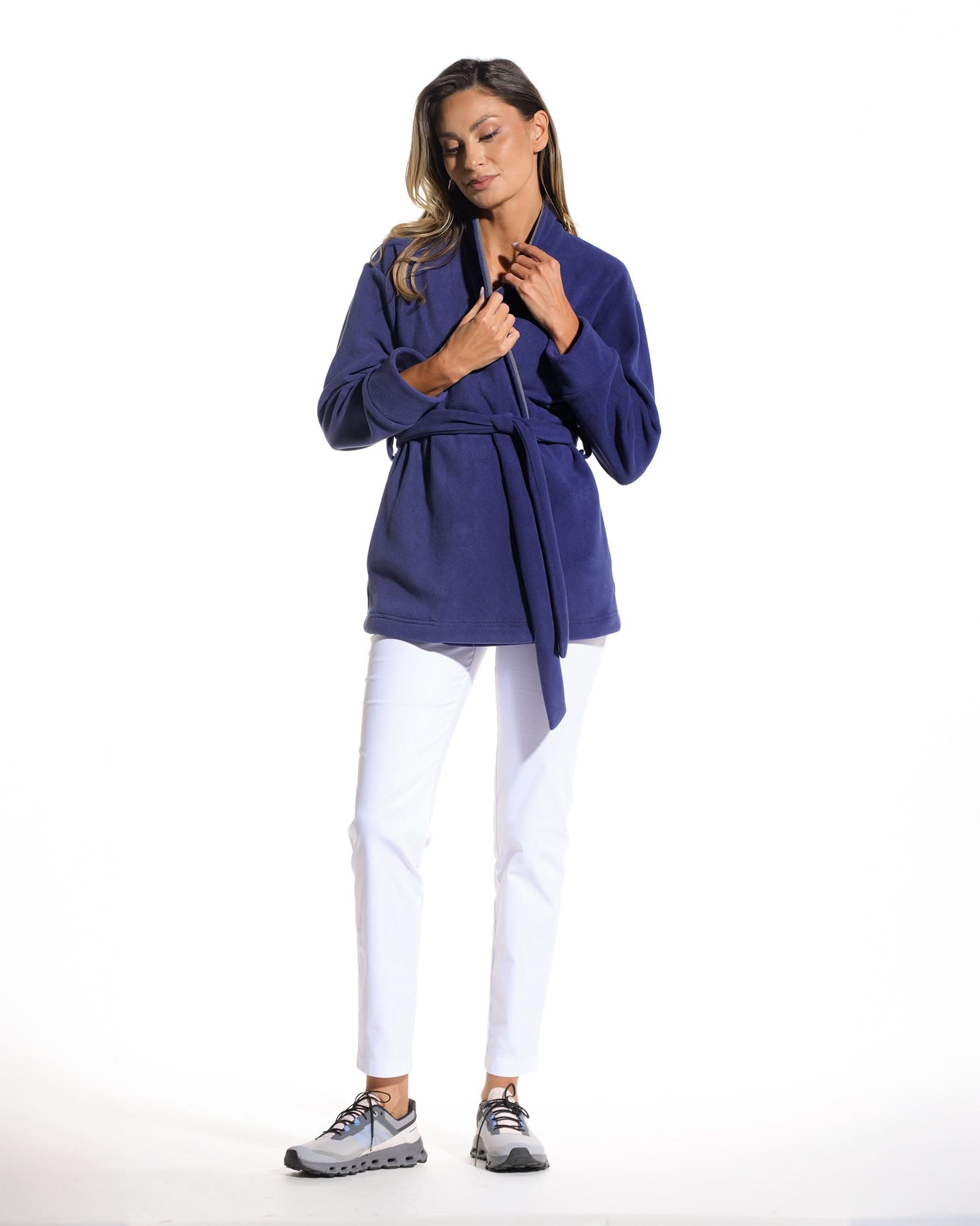 Halat medical dama COZY indigo - Imagine 5