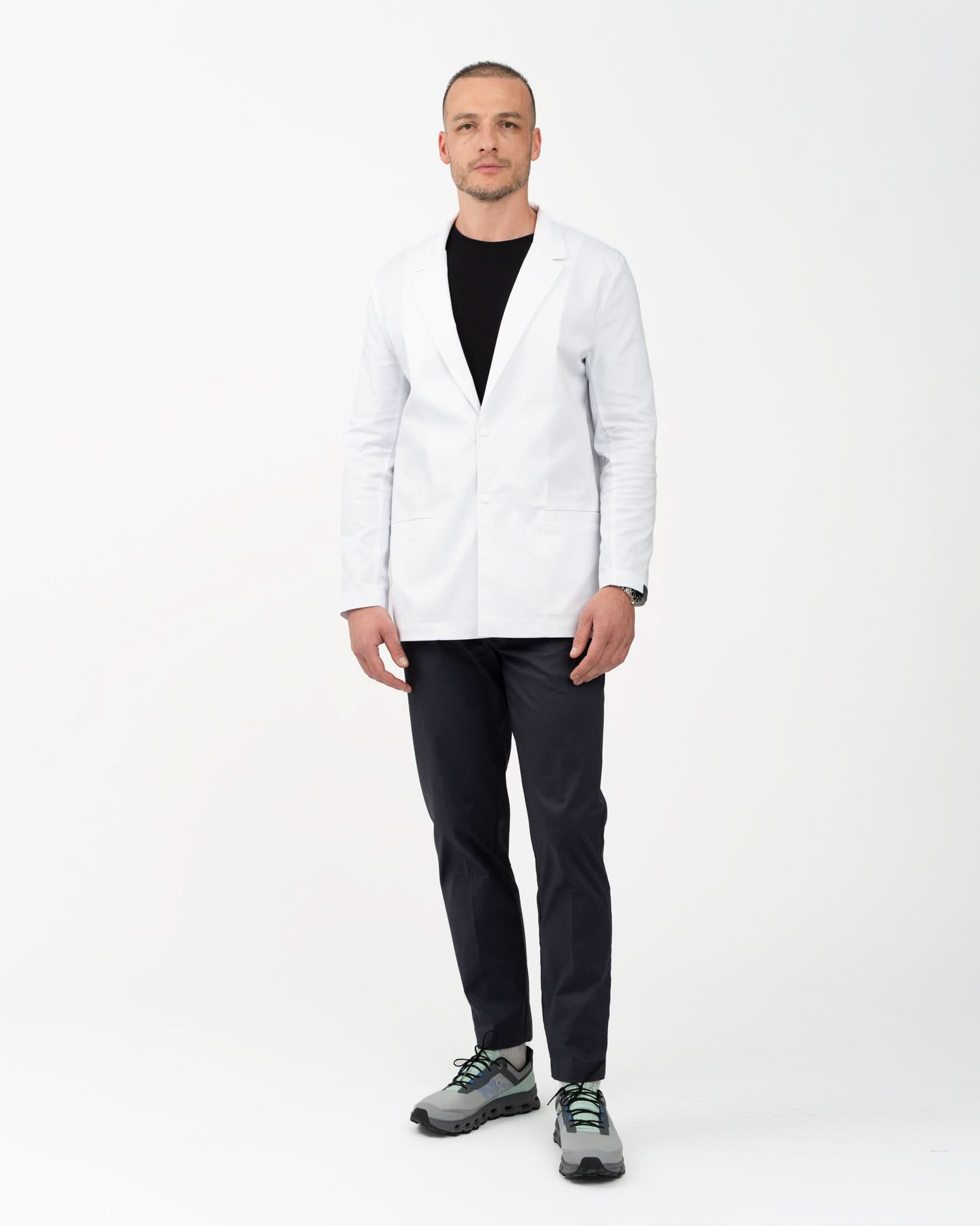 Halat medical barbati OLIVER alb - 1zero1.ro