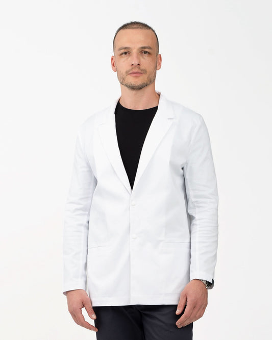 Halat medical barbati OLIVER alb - 1zero1.ro