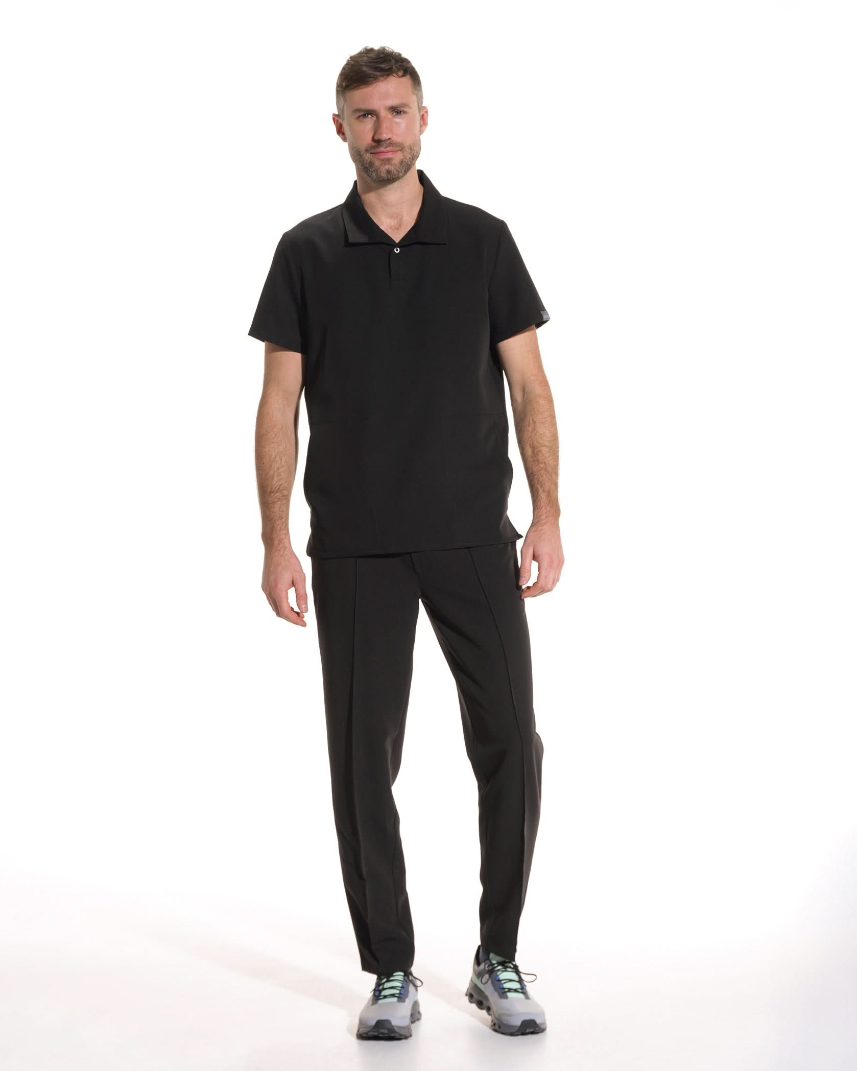 Bluza medicala barbati COS negru - 1zero1.ro