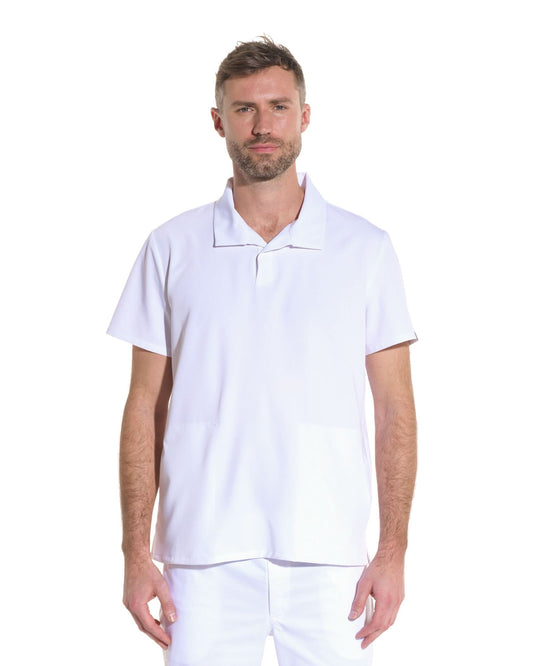 Bluza medicala barbati COS alb - 1zero1.ro