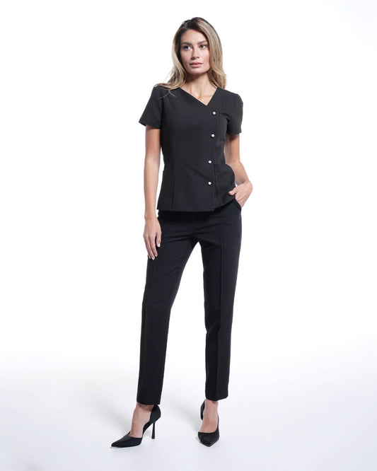 Bluza medicala PERLA negru - 1zero1.ro