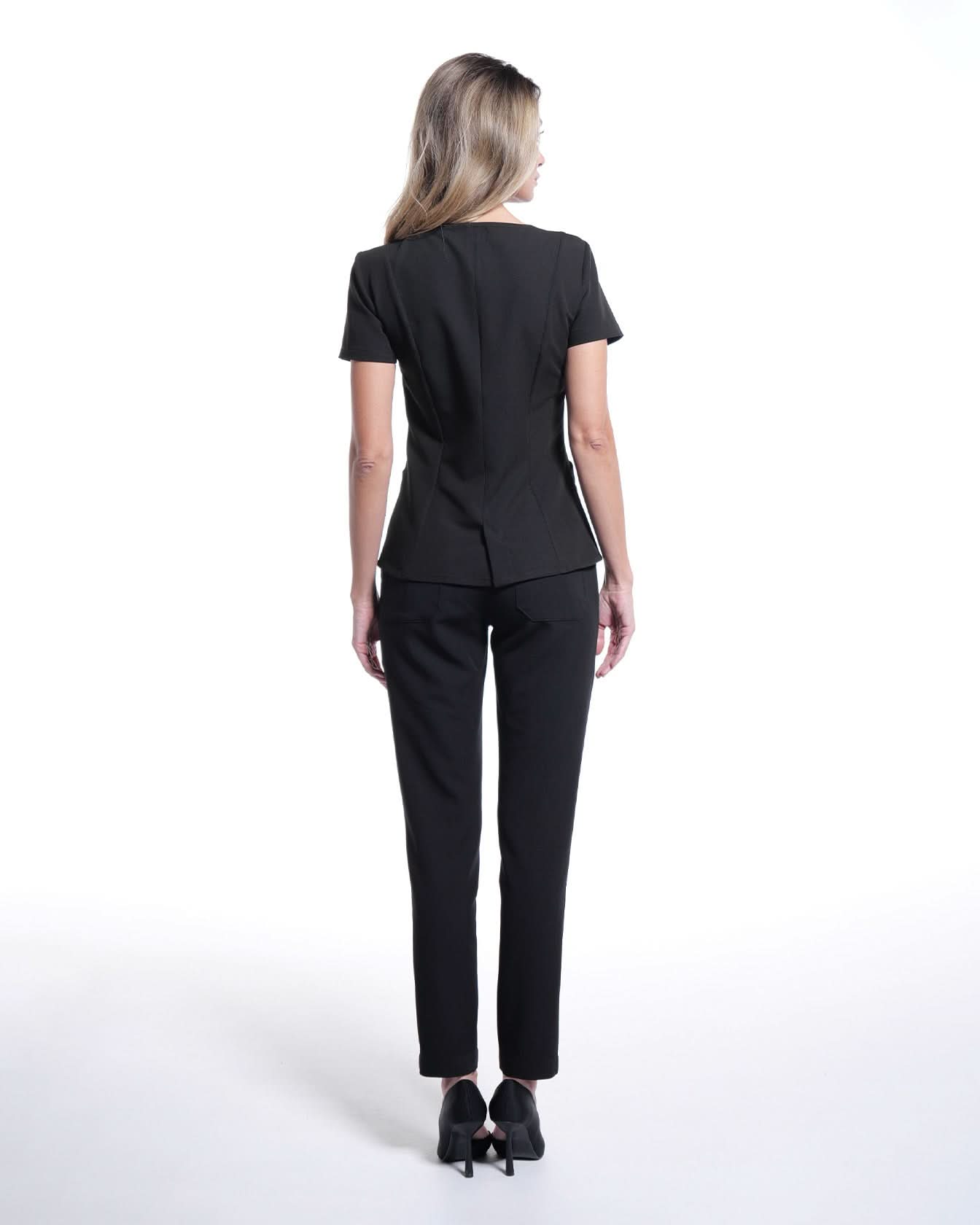 Bluza medicala PERLA negru - 1zero1.ro