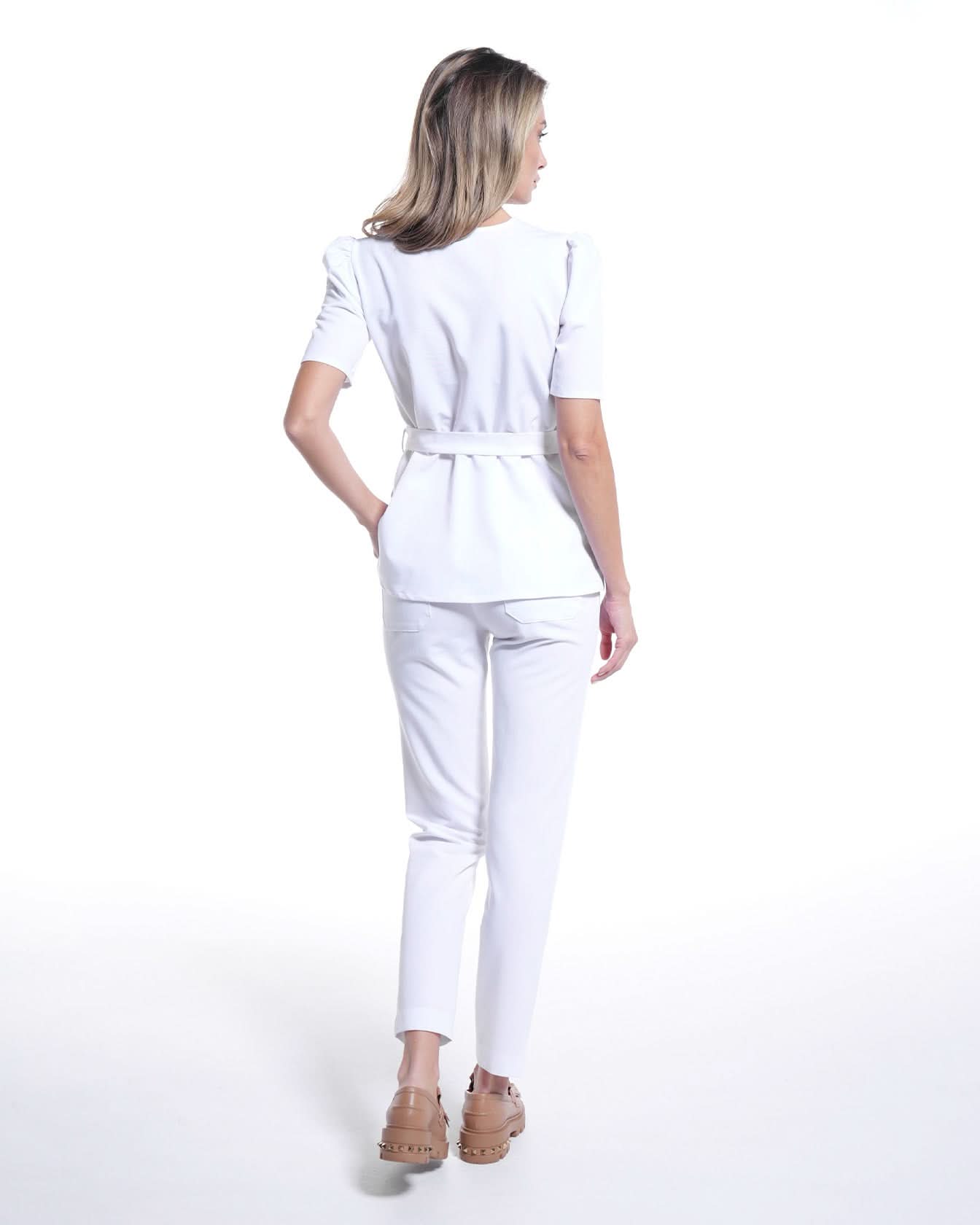 Bluza medicala MIRA alb - 1zero1.ro