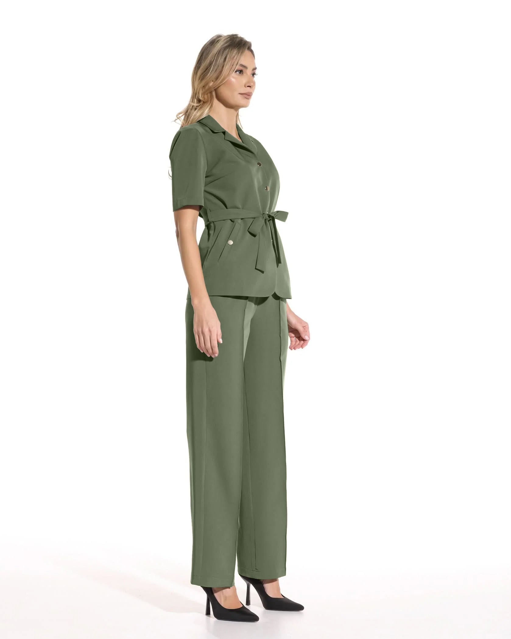 PALAZZO Olive Scrub Pants - Image 5