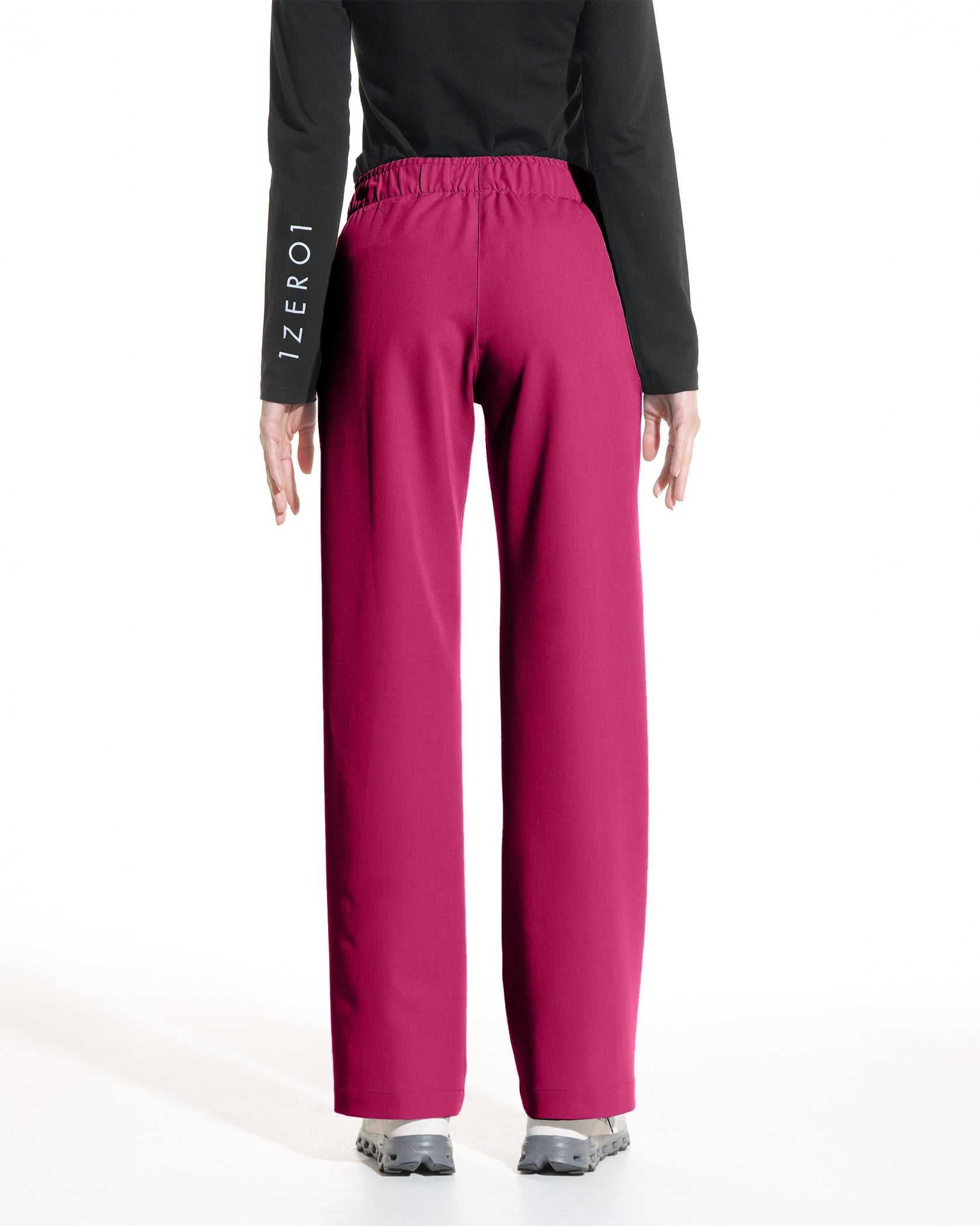PALAZZO pantaloni medicali magenta - Imagine 5