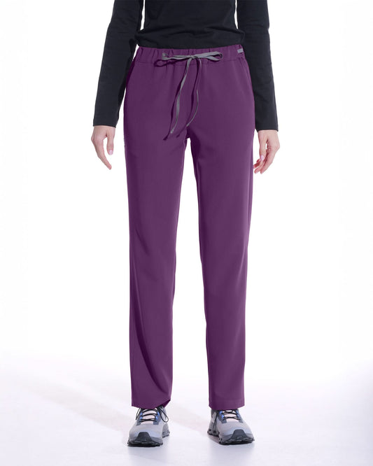 Pantaloni medicali drepti LINEA plum