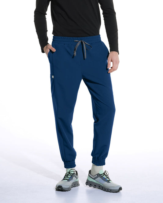 Pantaloni medicali barbati UTILITY royal blue - 1zero1.ro