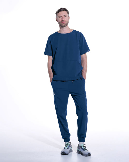 Pantaloni medicali barbati UTILITY royal blue - 1zero1.ro