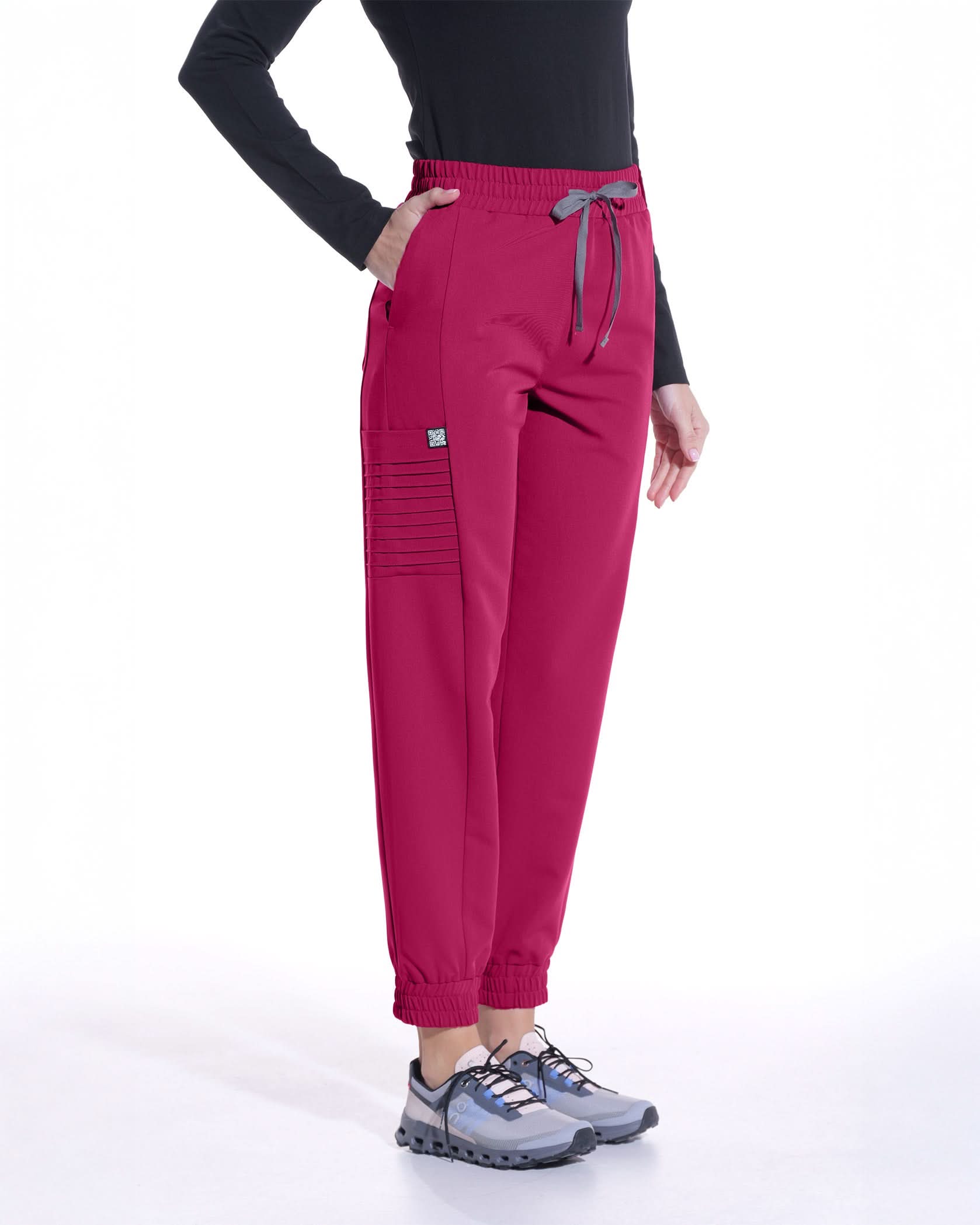 Pantaloni medicali dama UTILITY magenta - 1zero1.ro