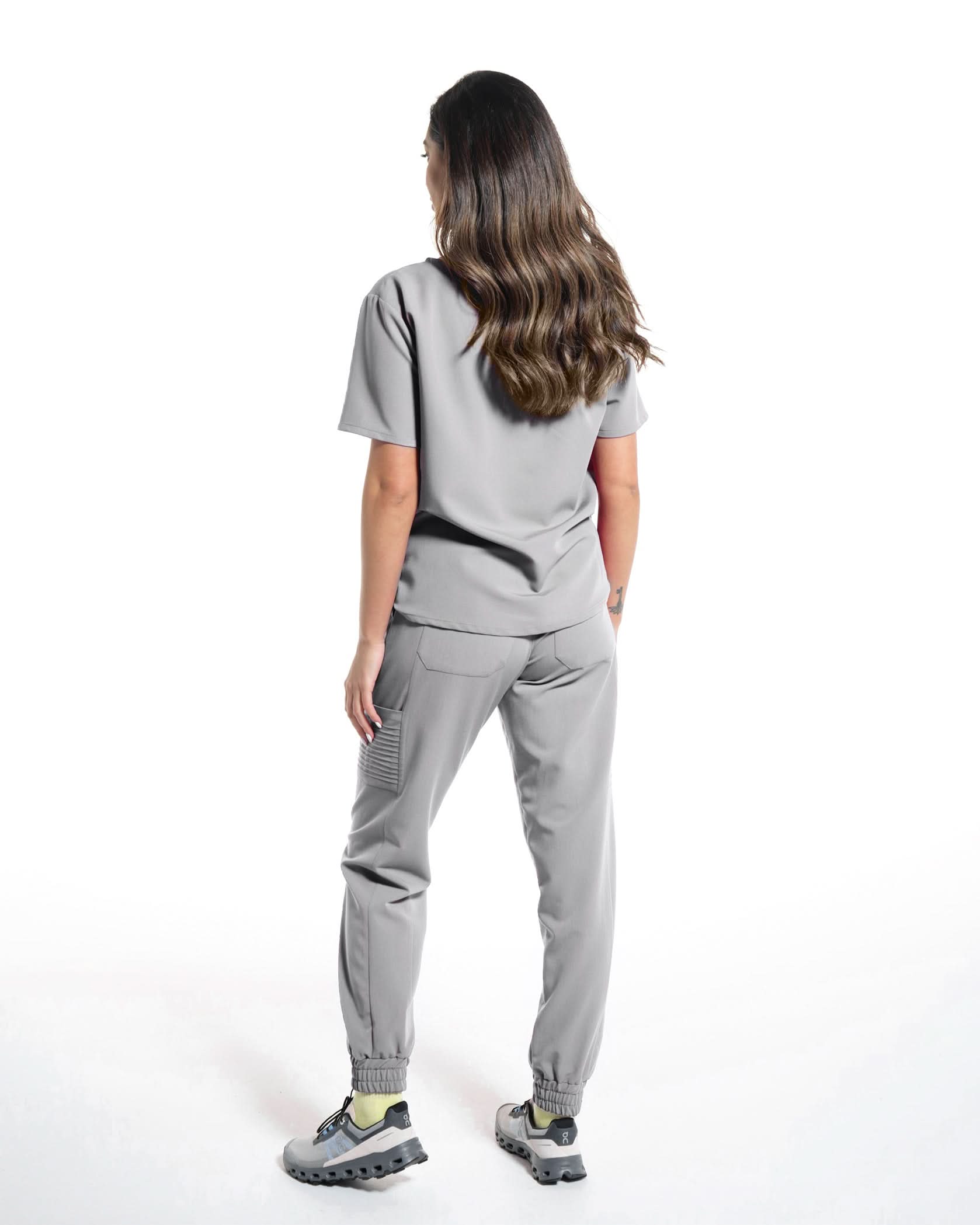 Pantaloni medicali dama UTILITY gri - 1zero1.ro