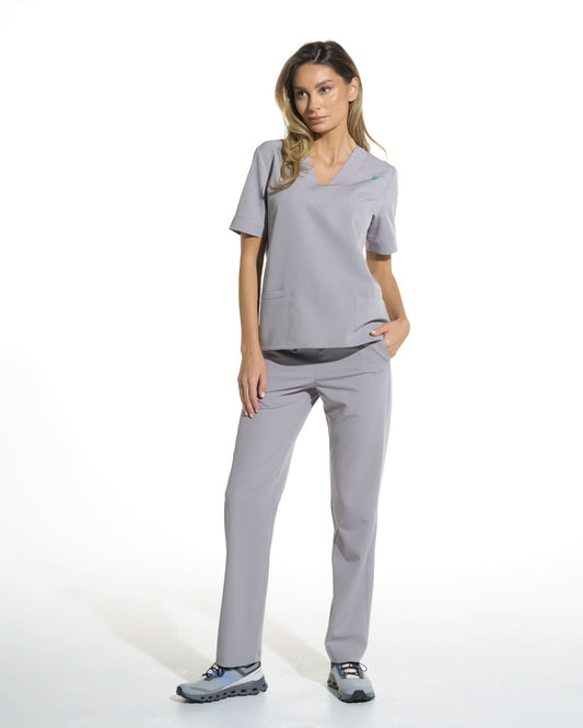 Pantaloni medicali drepti LINEA gri - 1zero1.ro