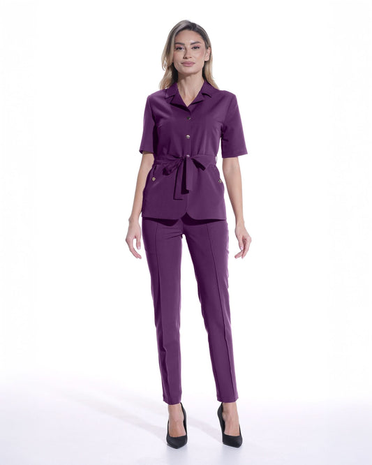 Pantaloni NOVUM plum