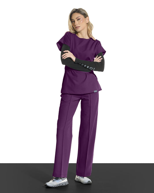 Pantaloni PALAZZO plum