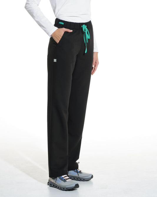 Pantaloni medicali drepti LINEA negru - 1zero1.ro