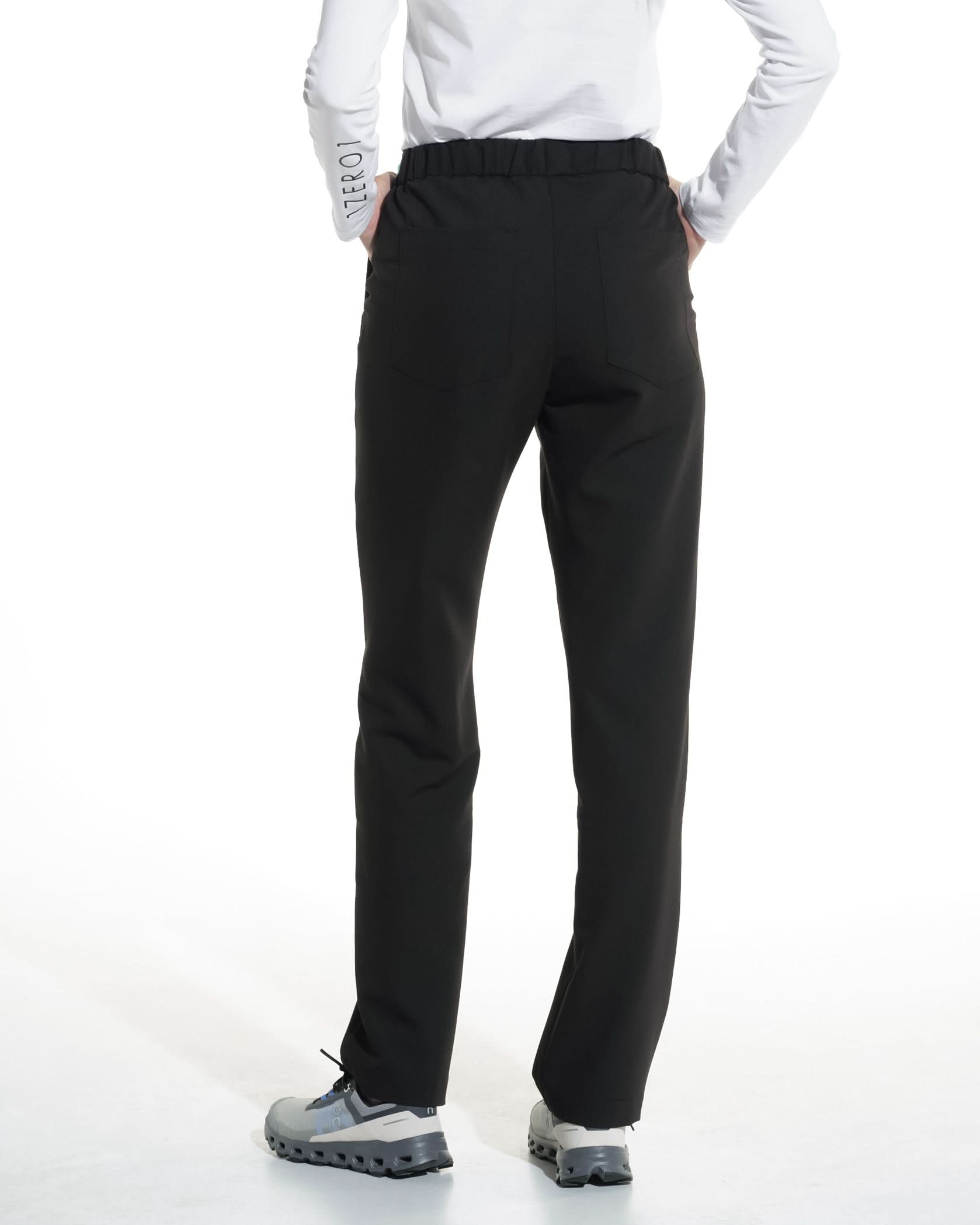 Pantaloni medicali drepti LINEA negru - 1zero1.ro
