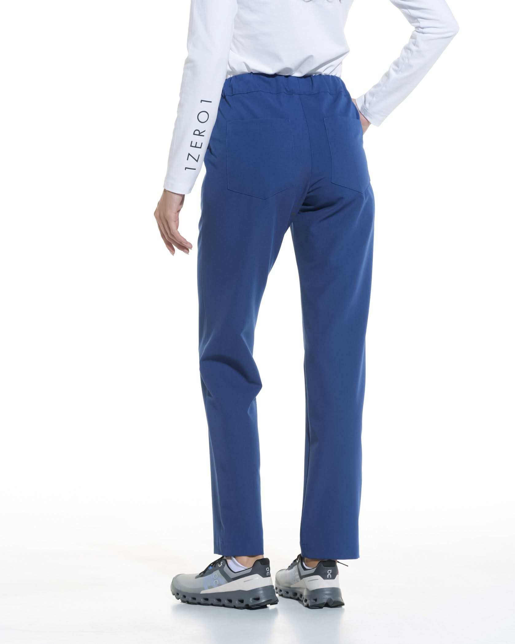 Pantaloni medicali drepti LINEA royal blue - 1zero1.ro