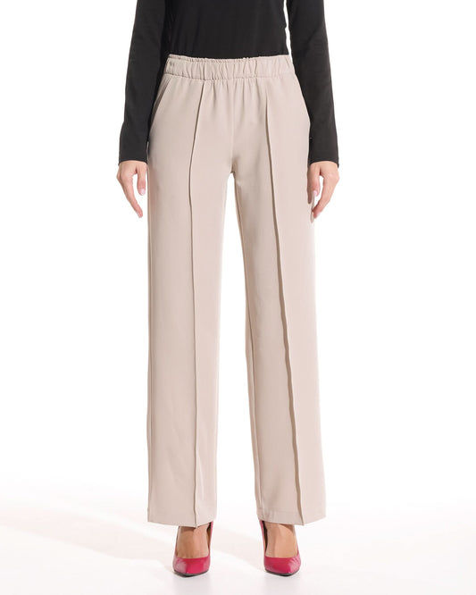 Pantaloni PALAZZO latte - 1zero1.ro