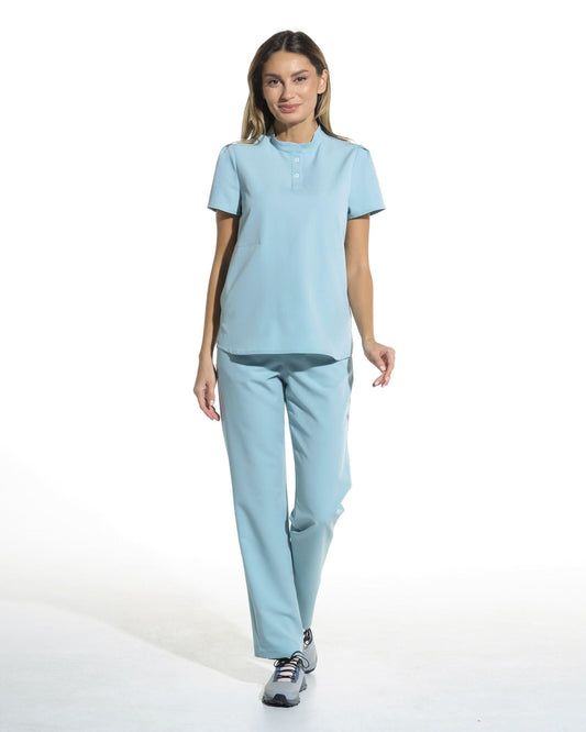 Pantaloni medicali drepti LINEA blue - 1zero1.ro