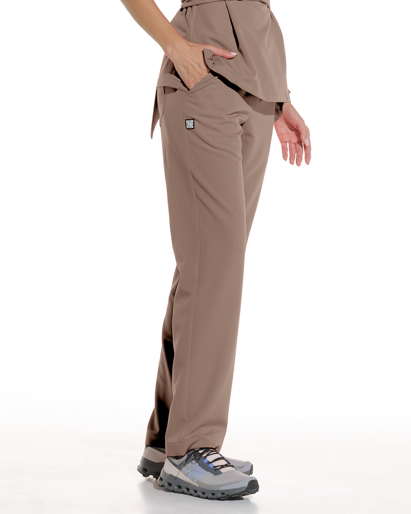 LINEA pantaloni medicali cappuccino - Detalii close up