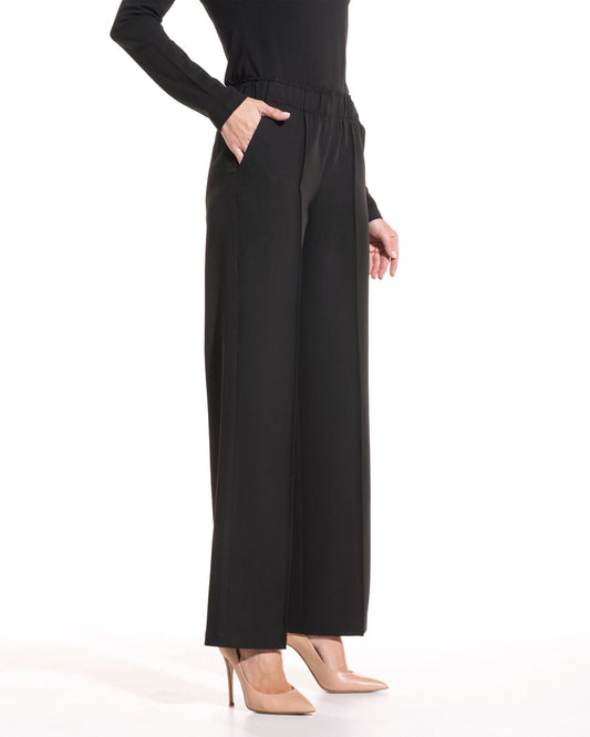 Pantaloni PALAZZO negru - 1zero1.ro
