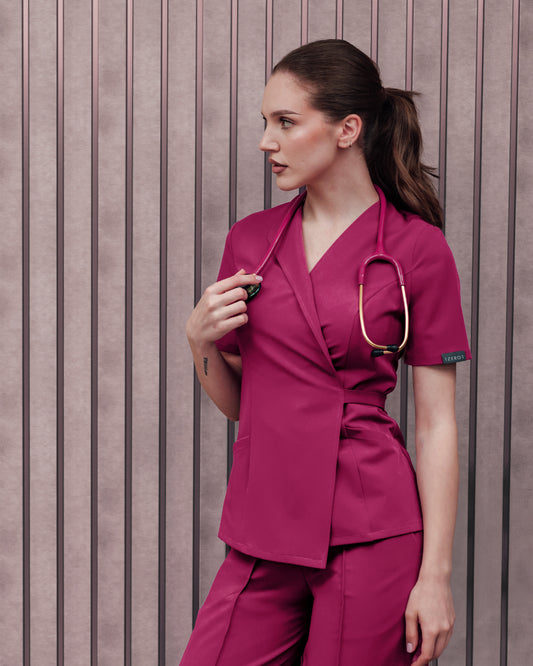 SIENA bluza medicala magenta