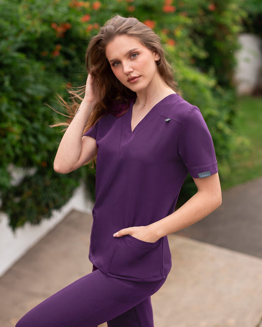 VERSO bluza medicala plum