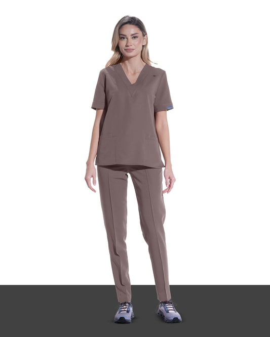 Bluza medicala VERSO mocha - 1zero1.ro
