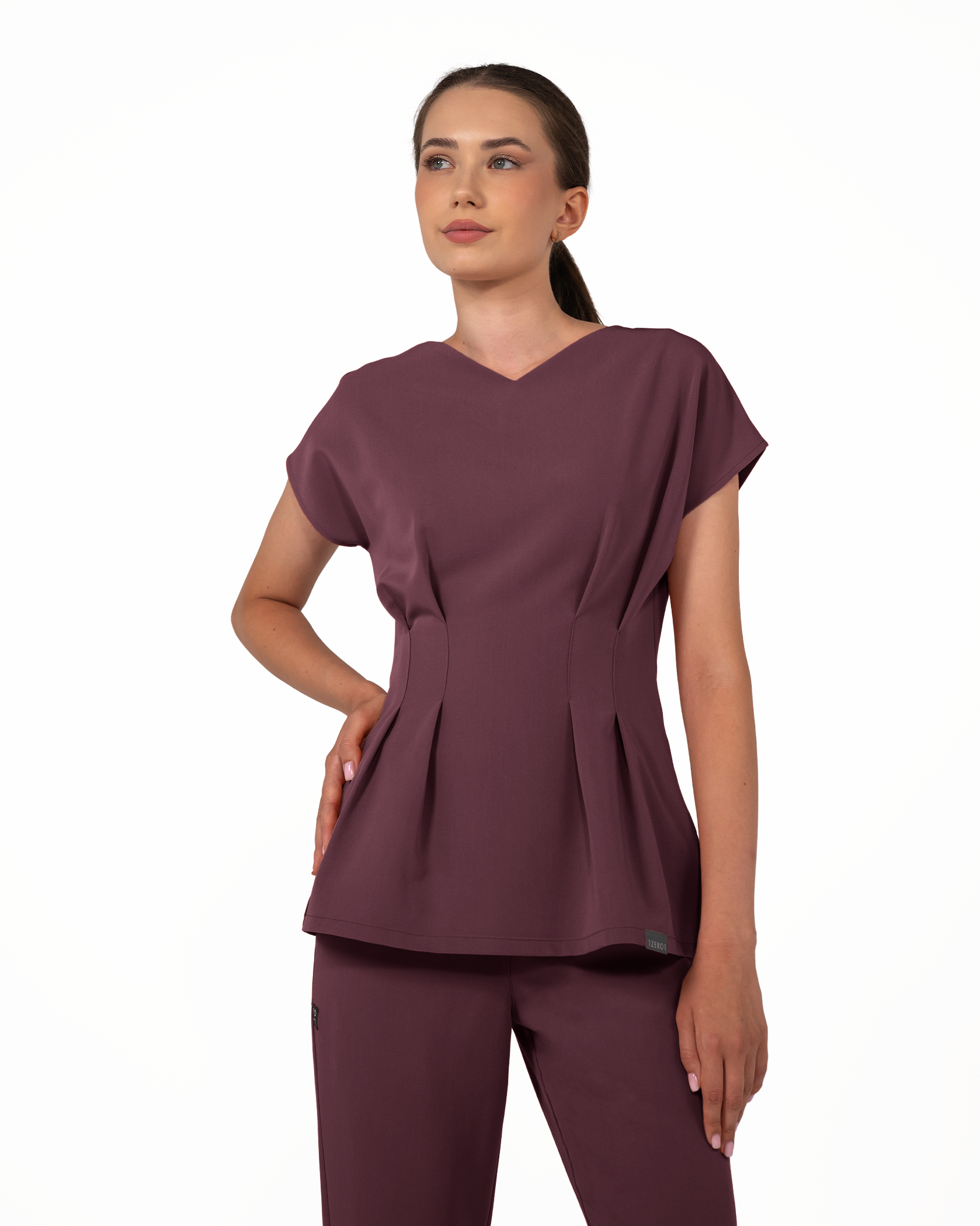 ANORA bluza medicala grape - Imagine 3