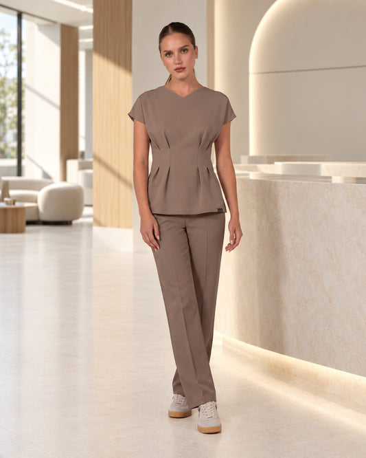 ANORA bluza medicala cappuccino