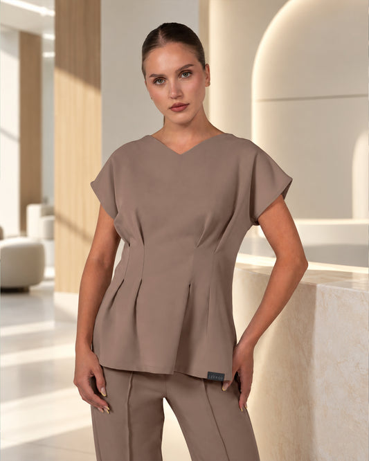 ANORA bluza medicala cappuccino