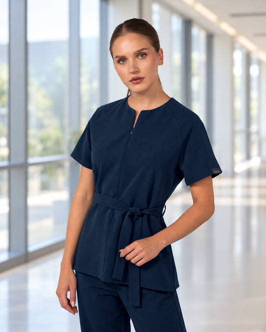 TRINA bluza medicala navy
