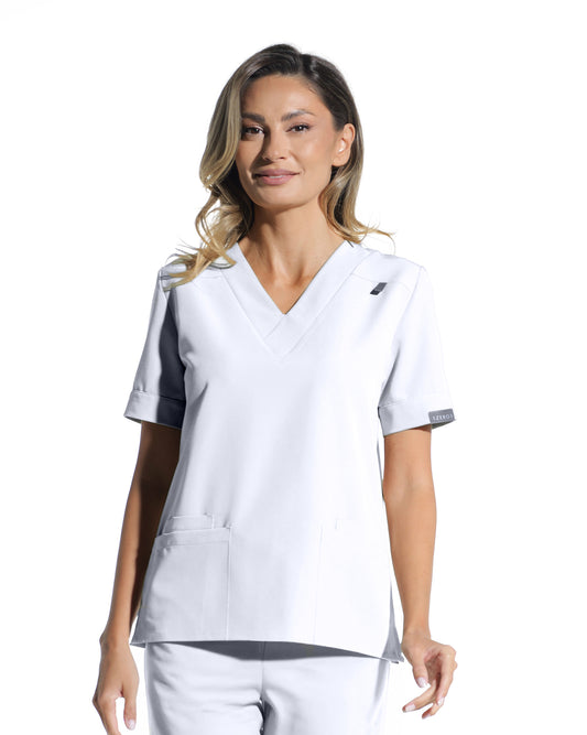 VERSO Opak Weiß Kasack