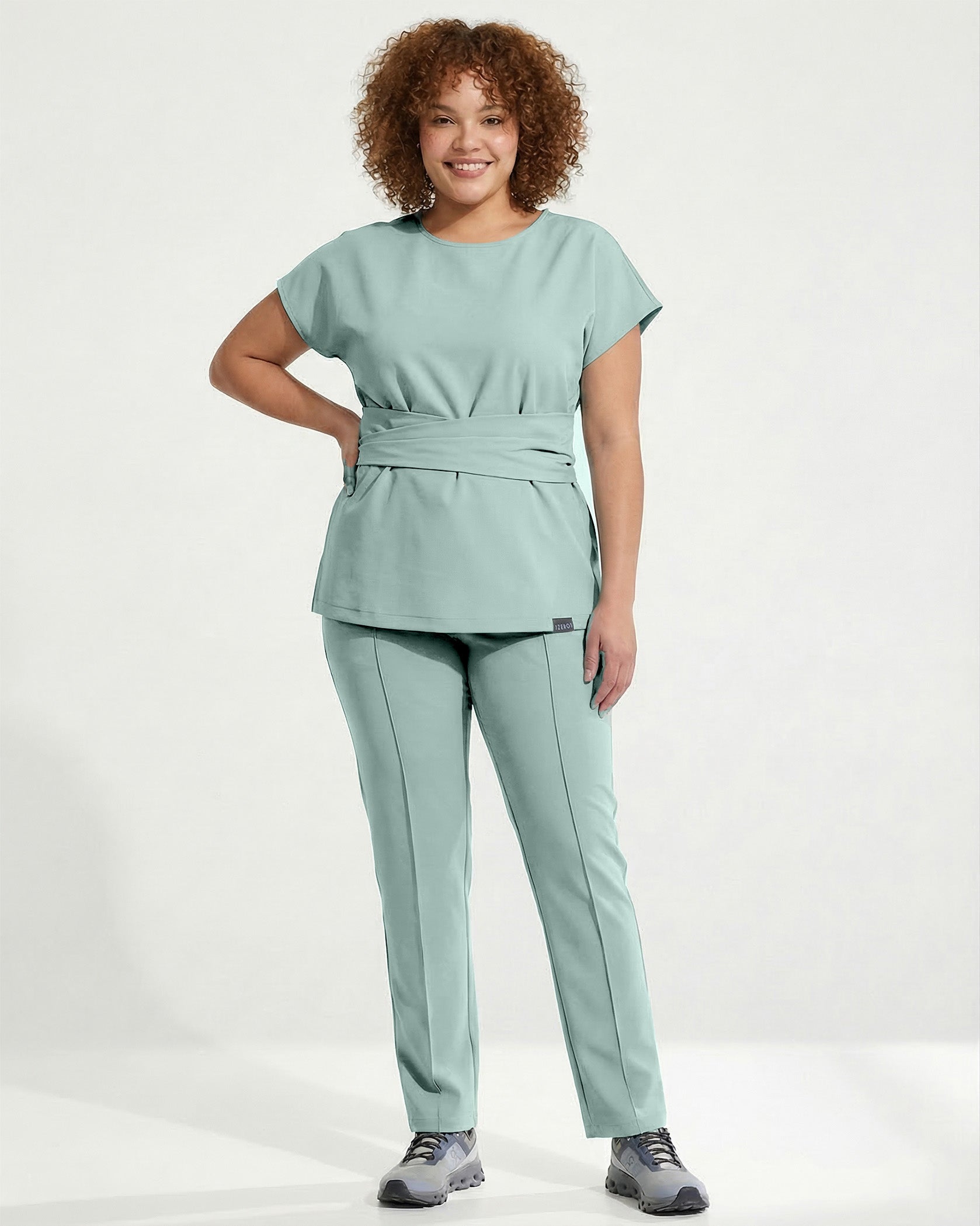Bluza medicala CELESTE jad - Imagine 5