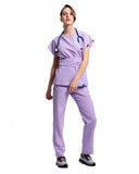 Pantaloni medicali drepti LINEA lila