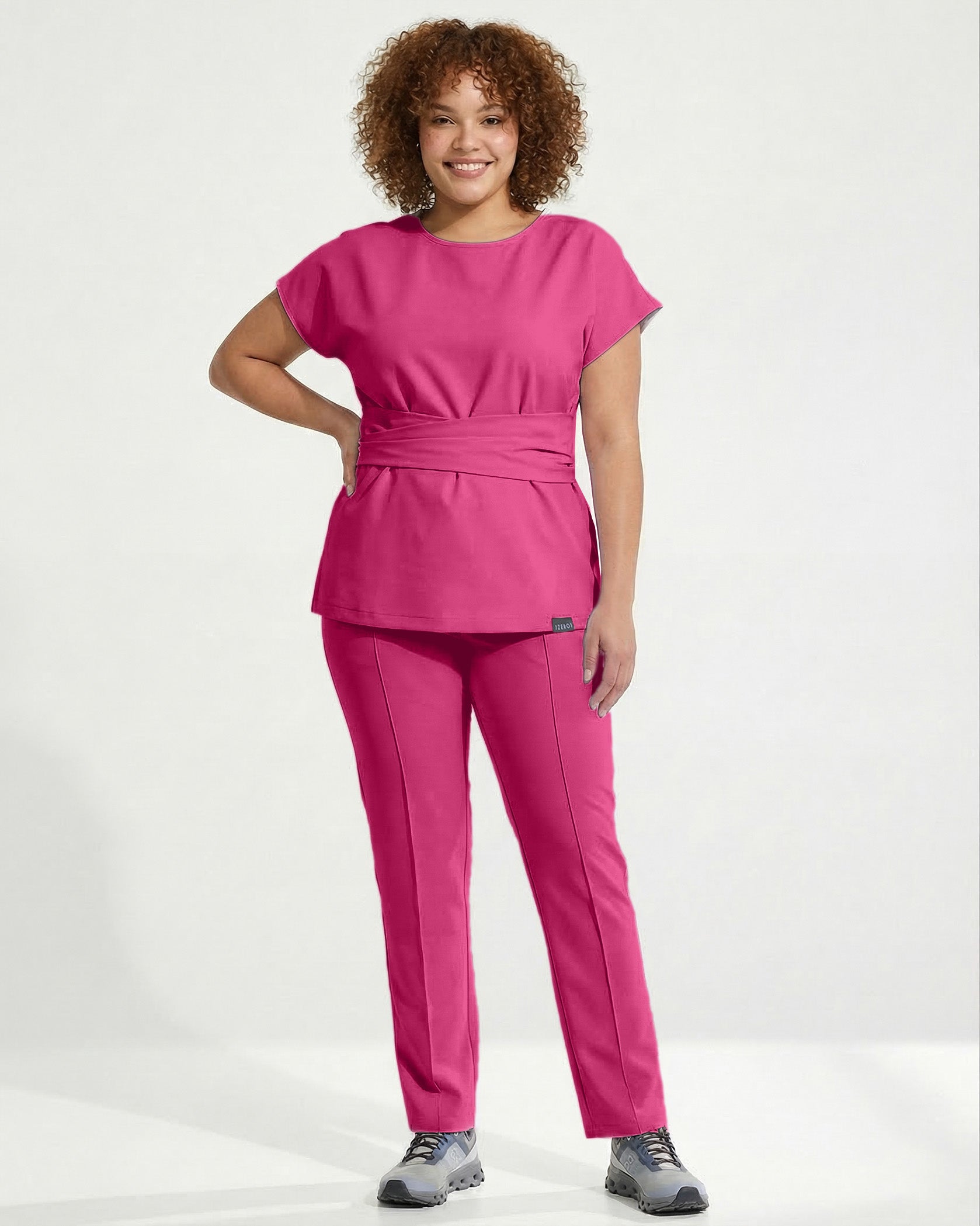 CELESTE Magenta Scrub Top - Image 5