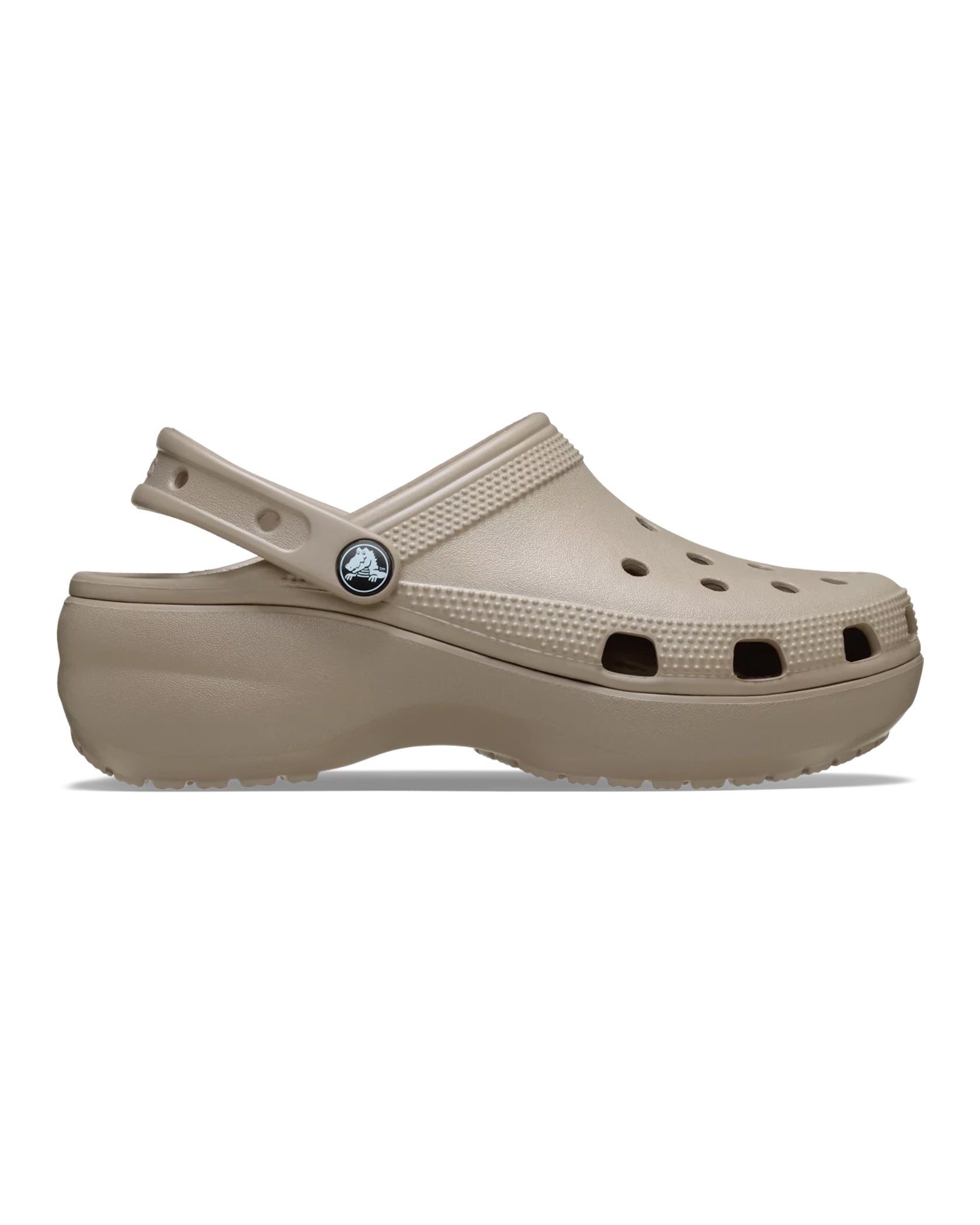 Saboti CROCS CLASSIC PLATFORM Taupe - Vedere frontala