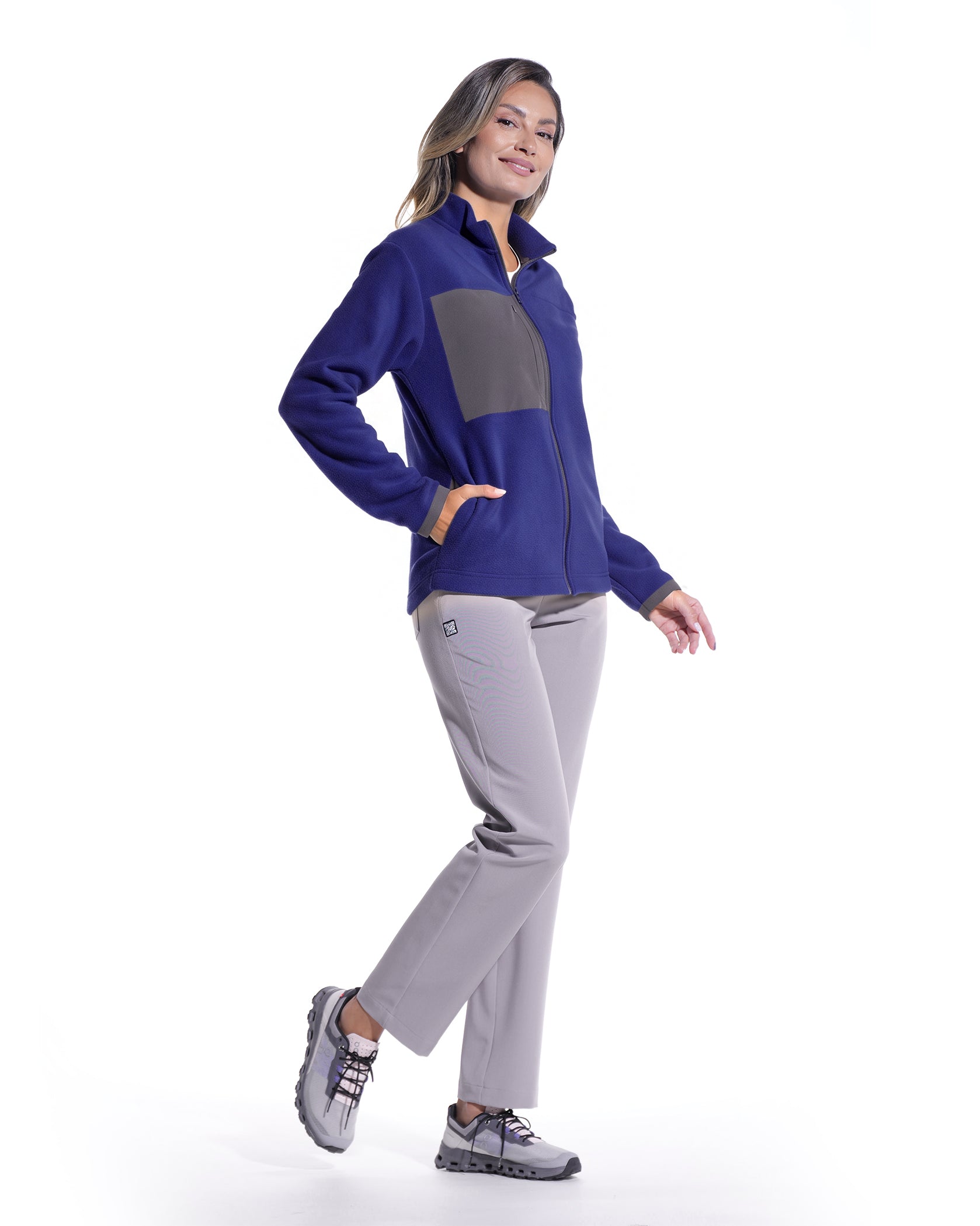 Jacheta medicala dama CLOUD indigo - Imagine 3