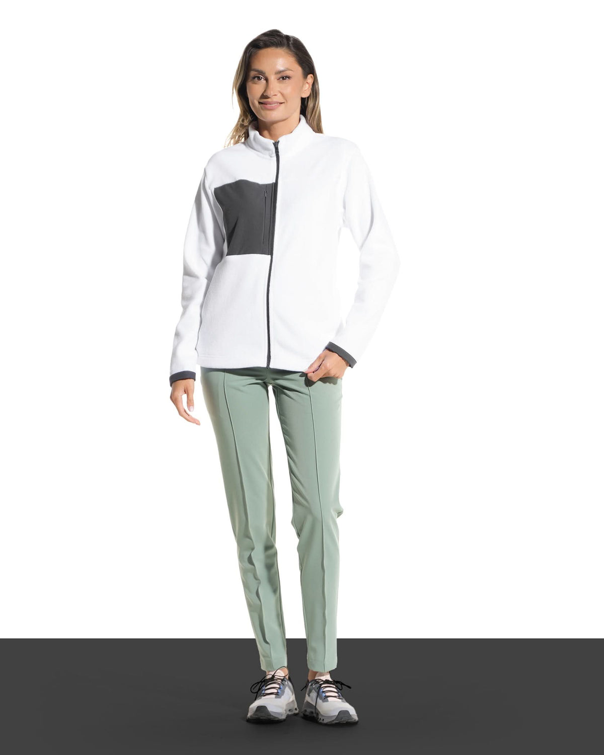 Jacheta medicala dama CLOUD alb