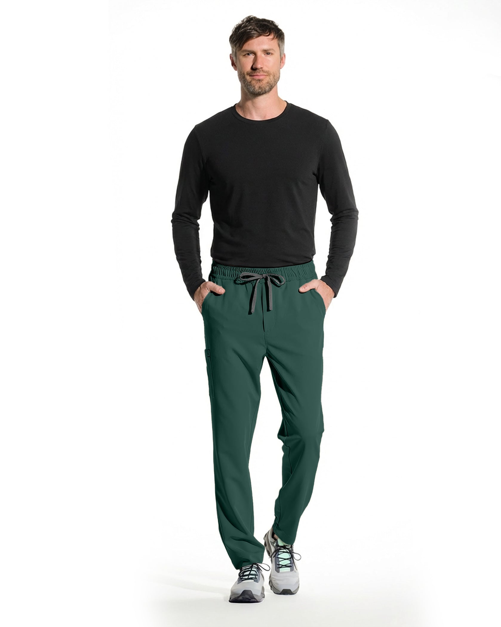FORM pantaloni medicali barbati forest - Detalii close up