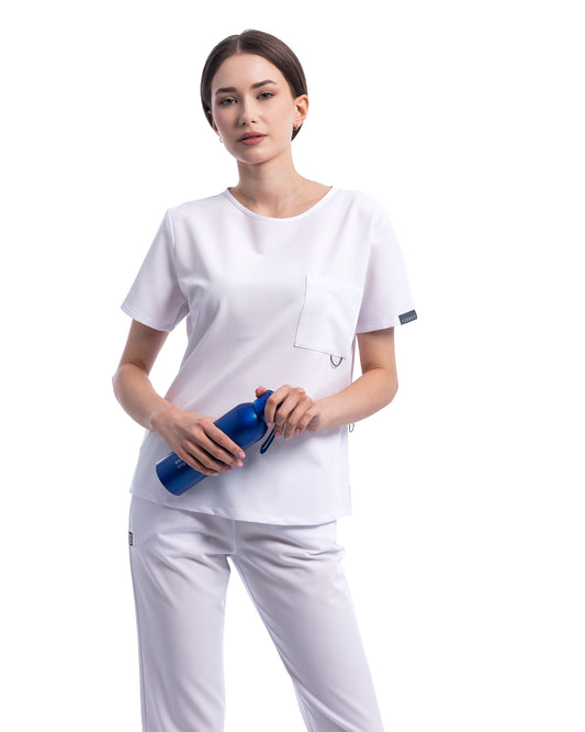 Bluza medicala FLOW alb