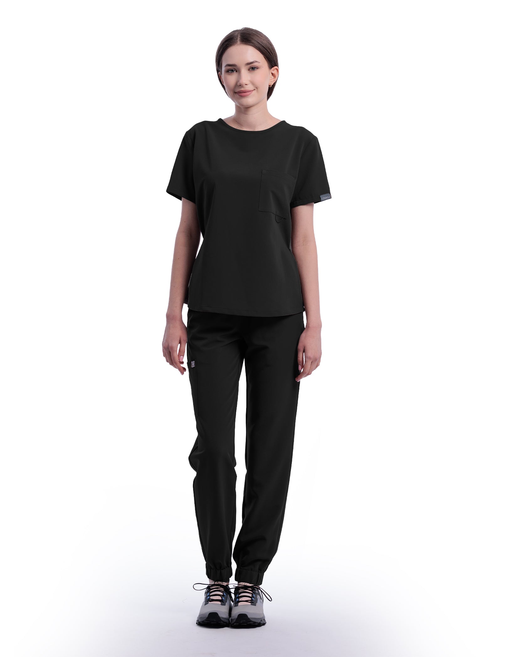 Costum medical ACTIVE Negru - Imagine 5