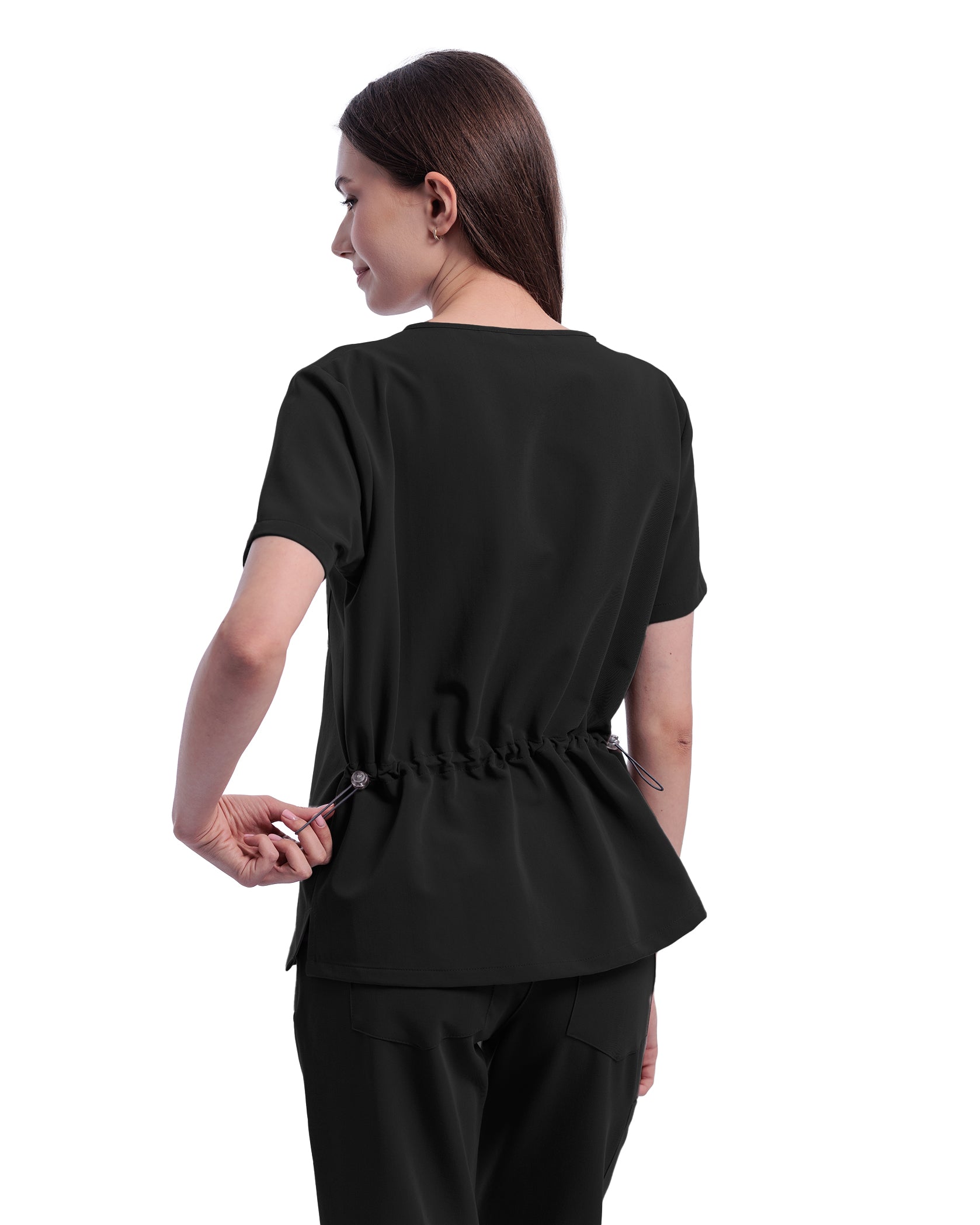 Costum medical ACTIVE Negru - Imagine 4